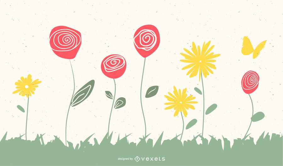 Vector gratis de garabatos de primavera Vector gratis de garabatos de primavera