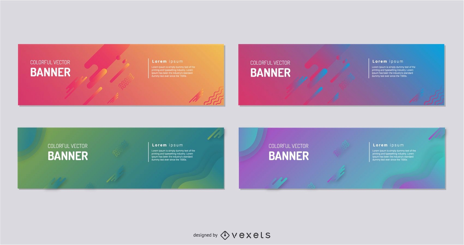 Colorful Vector Banner Collection