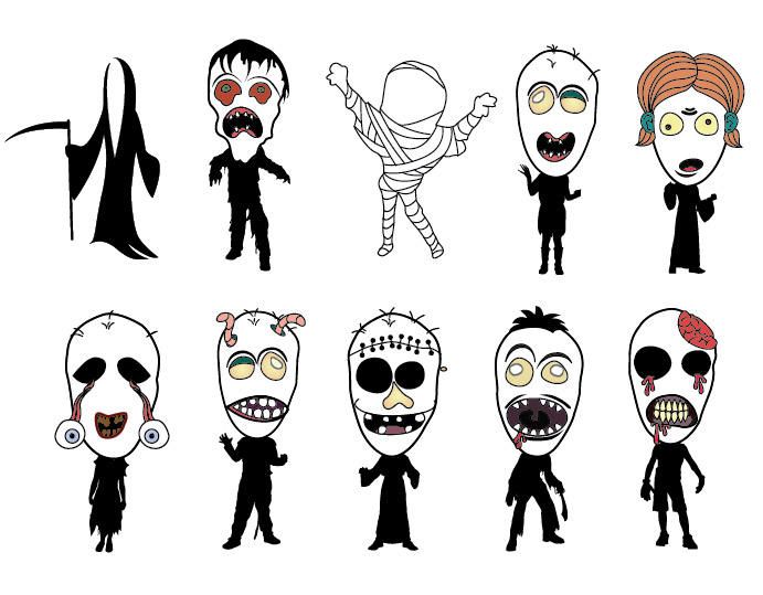 Halloween Monsters Bundle Halloween Monsters Bundle