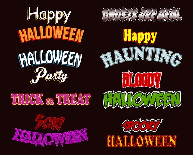 Halloween Text Styles