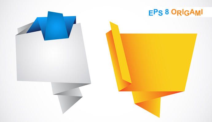 Origami Speech Bubbles Origami Speech Bubbles
