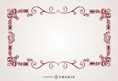 Deliate Victorian style swirl frame