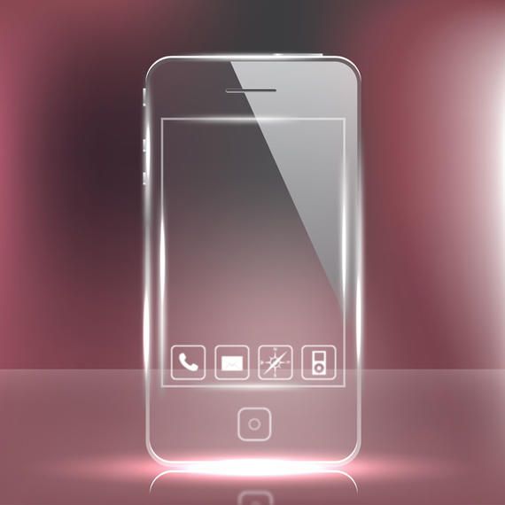 Futuristic Glass Phone Futuristic Glass Phone