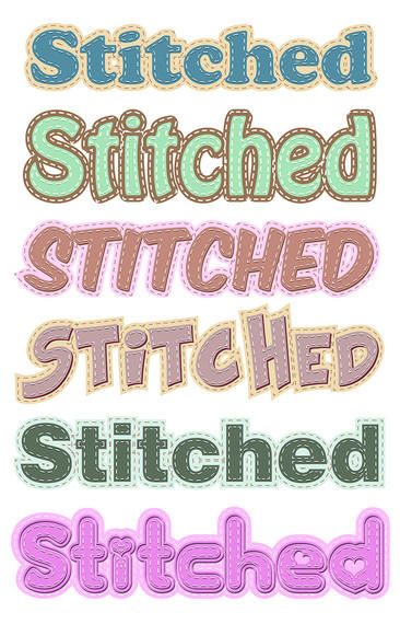 Stitched Graphic Styles Stitched Graphic Styles