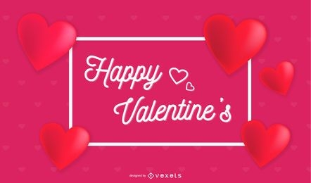 Valentines heart background