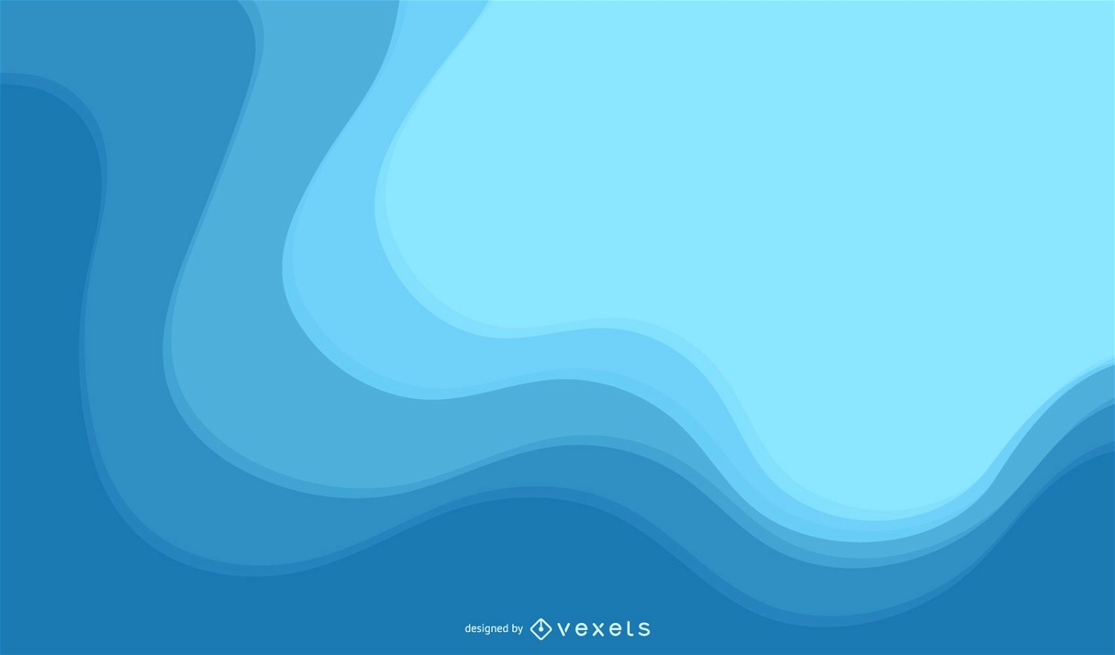 Minimalistic Blue Vector Background