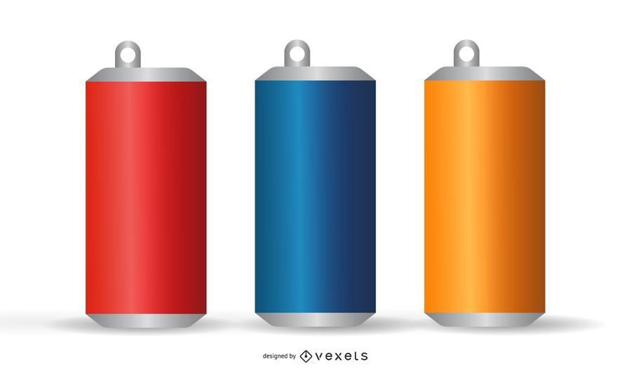 Vector Metal Can Templates Vector Metal Can Templates