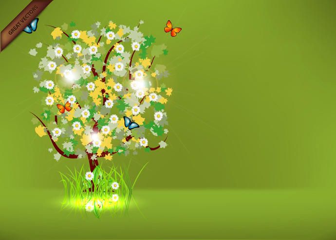 Spring Tree Free Vector Spring Tree Free Vector