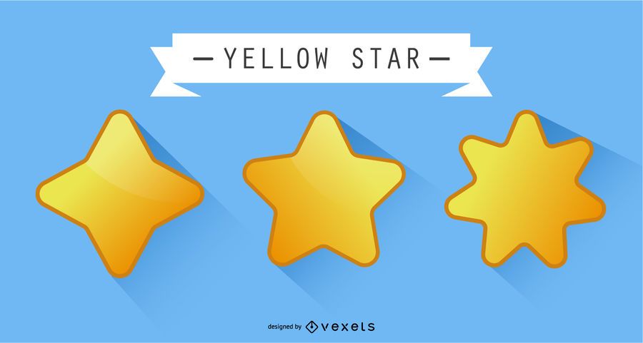 Estrela amarela do vetor Estrela amarela do vetor