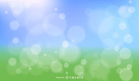 Diseño vectorial de primavera Bokeh
