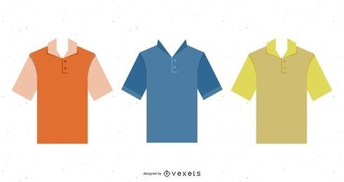 T-shirts Vector Homem Polo