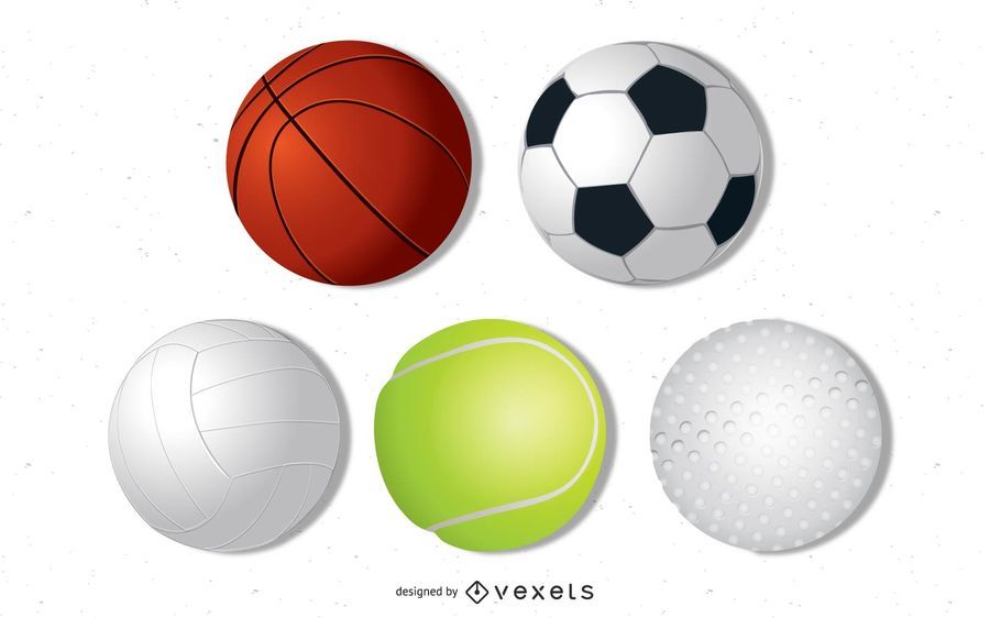 Conjunto de bolas de vetor Conjunto de bolas de vetor