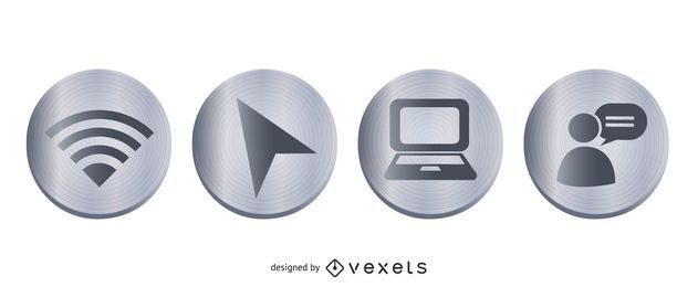 Web Metal Icon Set