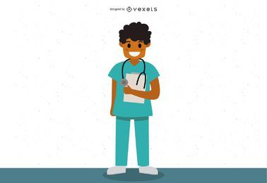 Male Medic Character Vector Design Male Medic Character Vector Design