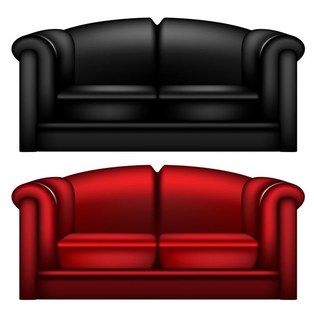  Vector  Leather Sofa  Vector  download