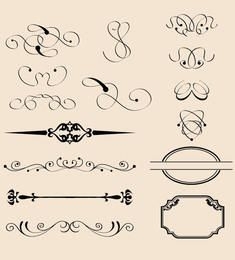 Vintage Calligraphic Decorations