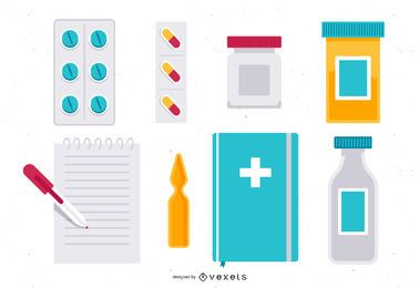 Vector conjunto médico