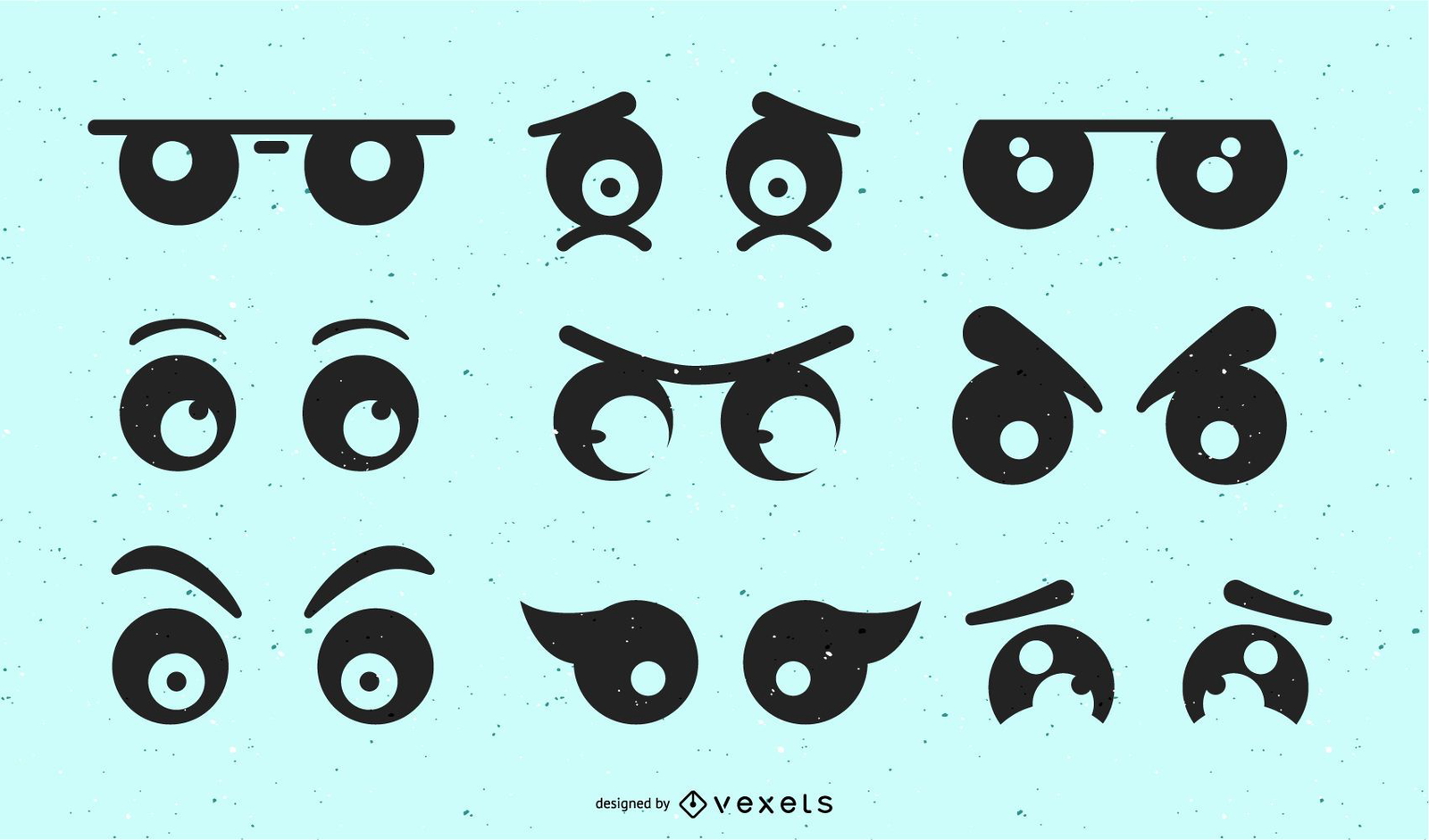 Download Eyes, Anime Eyes, Cartoon Eyes. Royalty-Free Vector