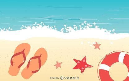 Summer Beach Relax Hintergrund