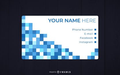 Design de mosaico de cartão de visita
