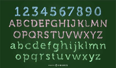 Scribble-Schriftart
