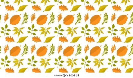 Autumn Leaves Background Pattern