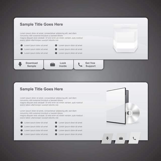 Webdesign-Boxen