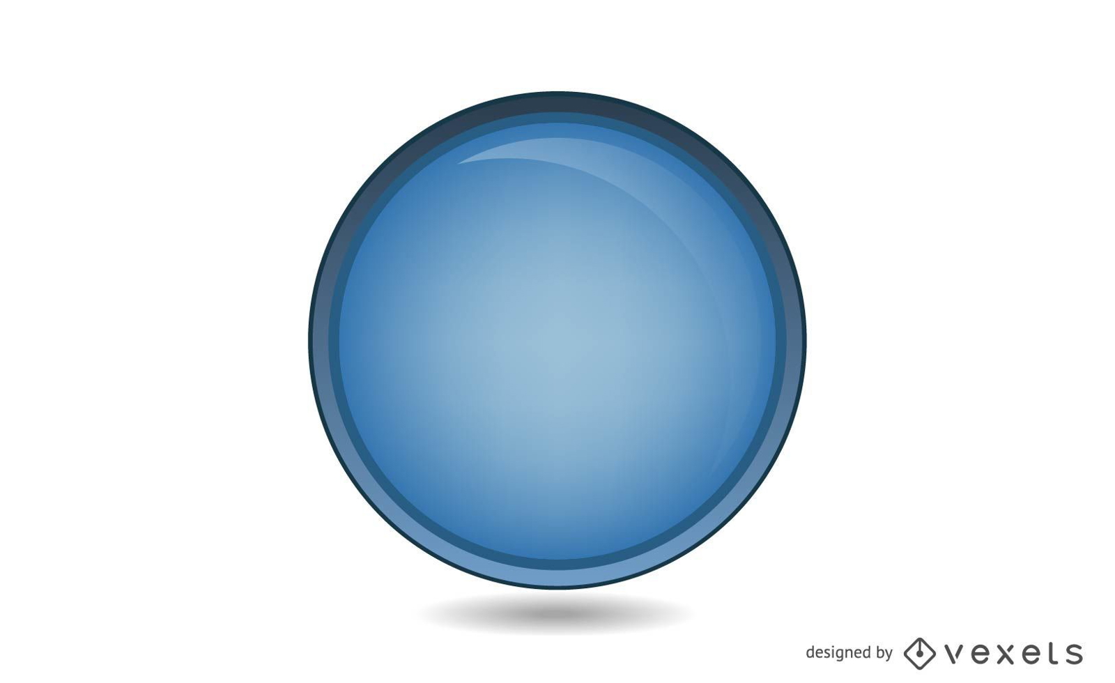 Glossy Blue Circle