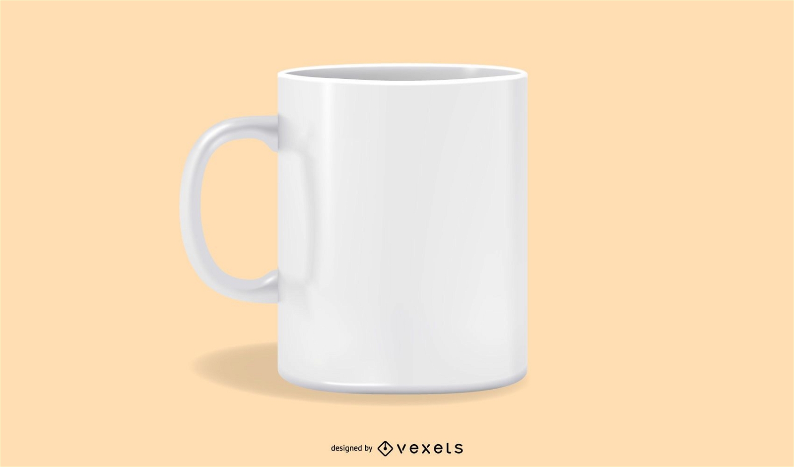 White Realistic Cup