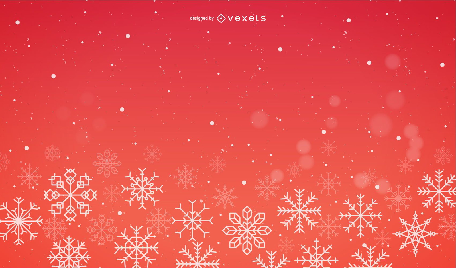 Red Snow Background