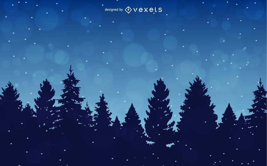 Winter Background with Trees Winter Background with Trees