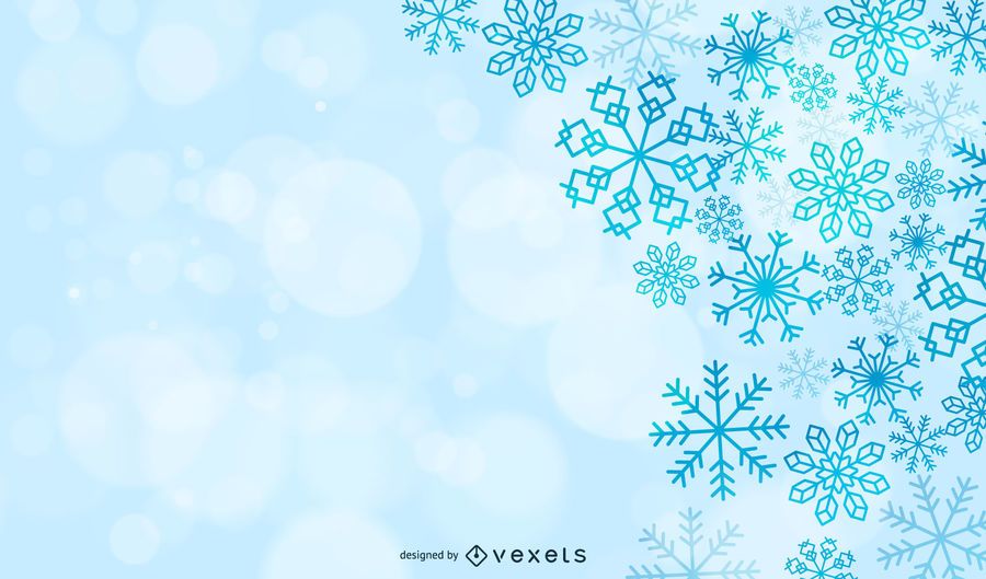 Fondo De Navidad De Copos De Nieve Mágicos Descargar Vector