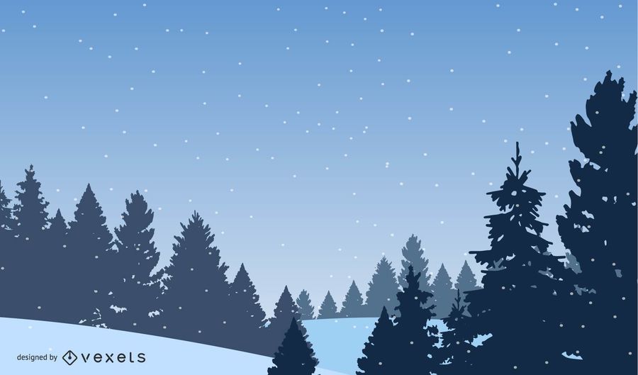 3D Winter Landscape drawing 3D Winter Landscape drawing