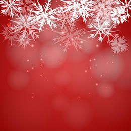 Fundo de floco de neve vermelho