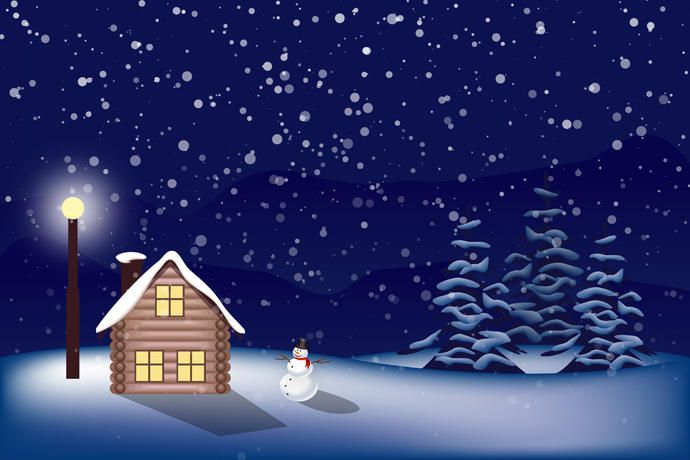 Magic Christmas Landscape Magic Christmas Landscape