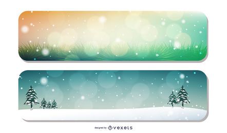 Fundos de banner de Natal