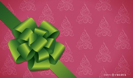 Christmas Design with Ribbon