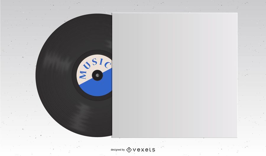 Modelo de registro de vinil Modelo de registro de vinil