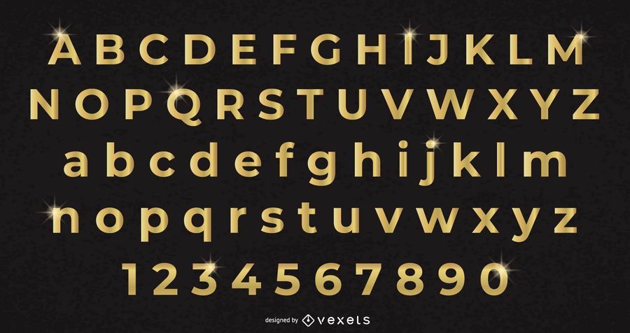 Golden Metal Font Golden Metal Font
