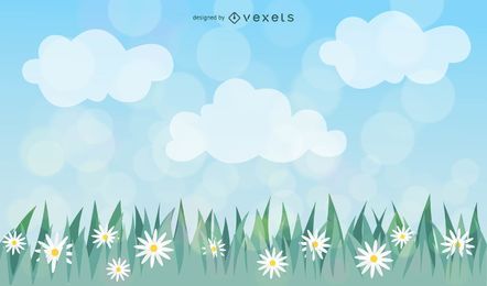 Hierba de primavera