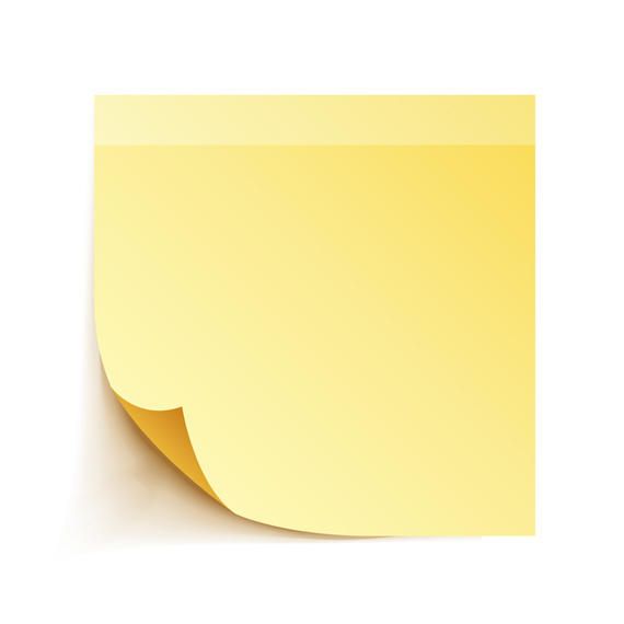 Folded post it illustration - Vector download