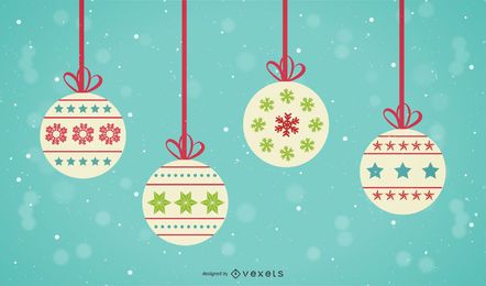 Bolas de Natal de vetor Bolas de Natal de vetor