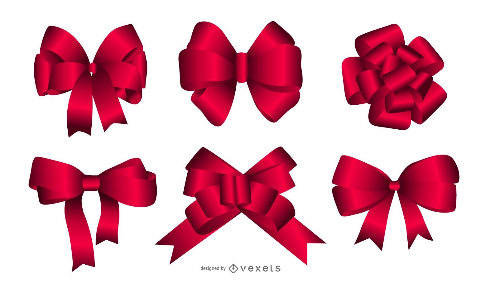 Vector Christmas Ribbons Vector Download
