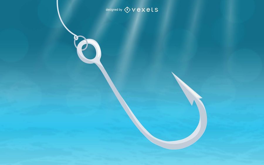 Gancho de pesca del vector Gancho de pesca del vector