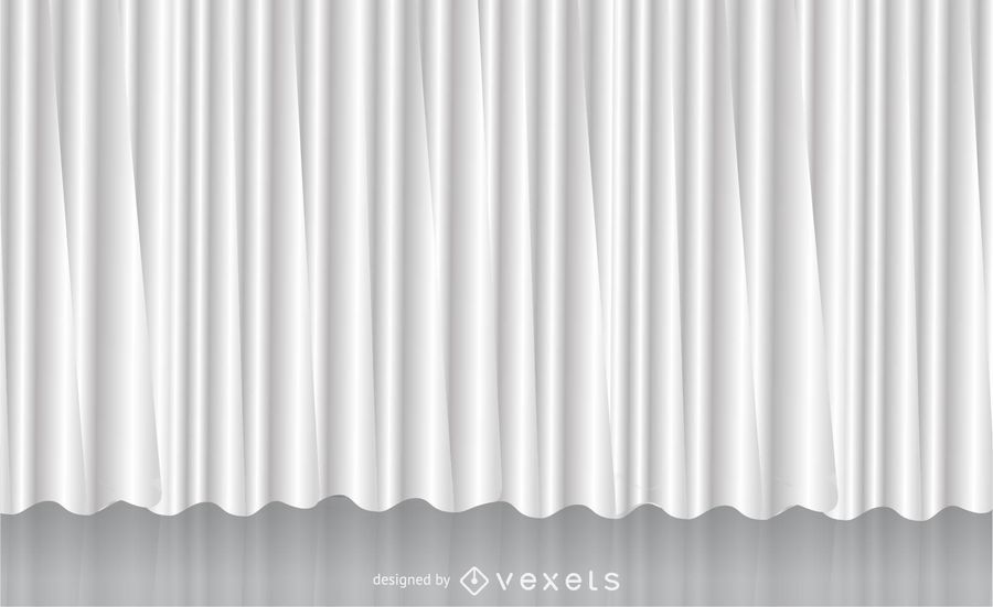 Cortina de vector blanco Cortina de vector blanco