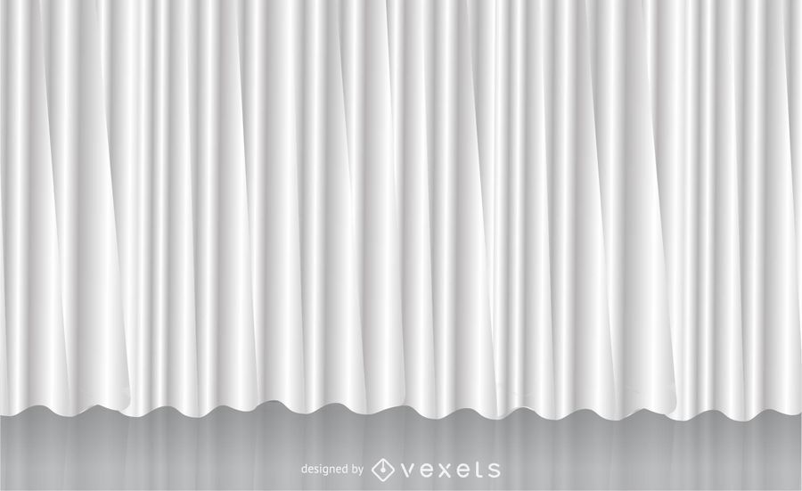 White Vector Curtain - Vector Download