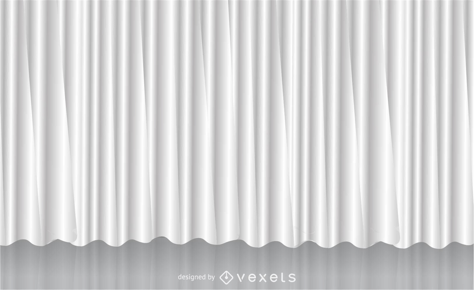 White Vector Curtain