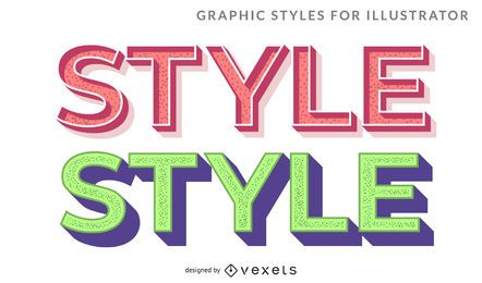 3D Style Lettering Vector