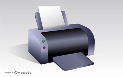 Printer Illustration Vector 