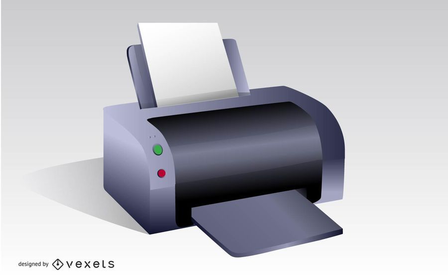 Printer Illustration Vector Printer Illustration Vector